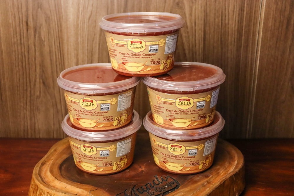 KIT 5 GOIABADAS ZÉLIA CASCÃO CREMOSA DE COLHER - 700 G CADA POTE 4