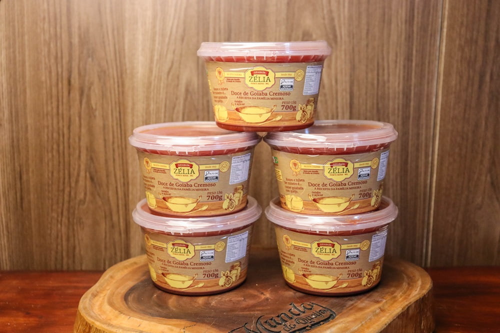 KIT 5 GOIABADAS ZÉLIA CASCÃO CREMOSA DE COLHER - 700 G CADA POTE 3
