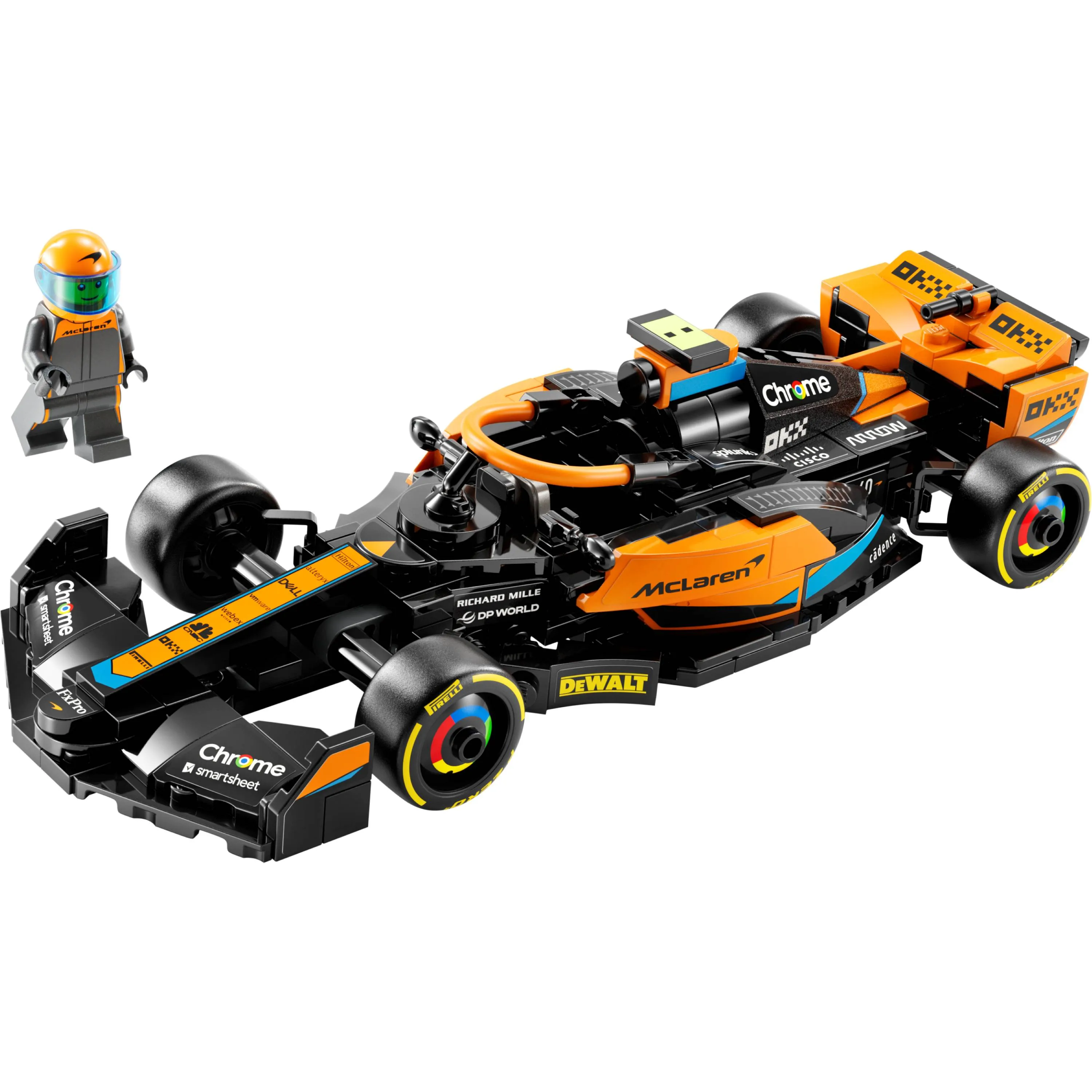 LEGO Speed Champions - Carro de corrida de Fórmula 1 da McLaren 4