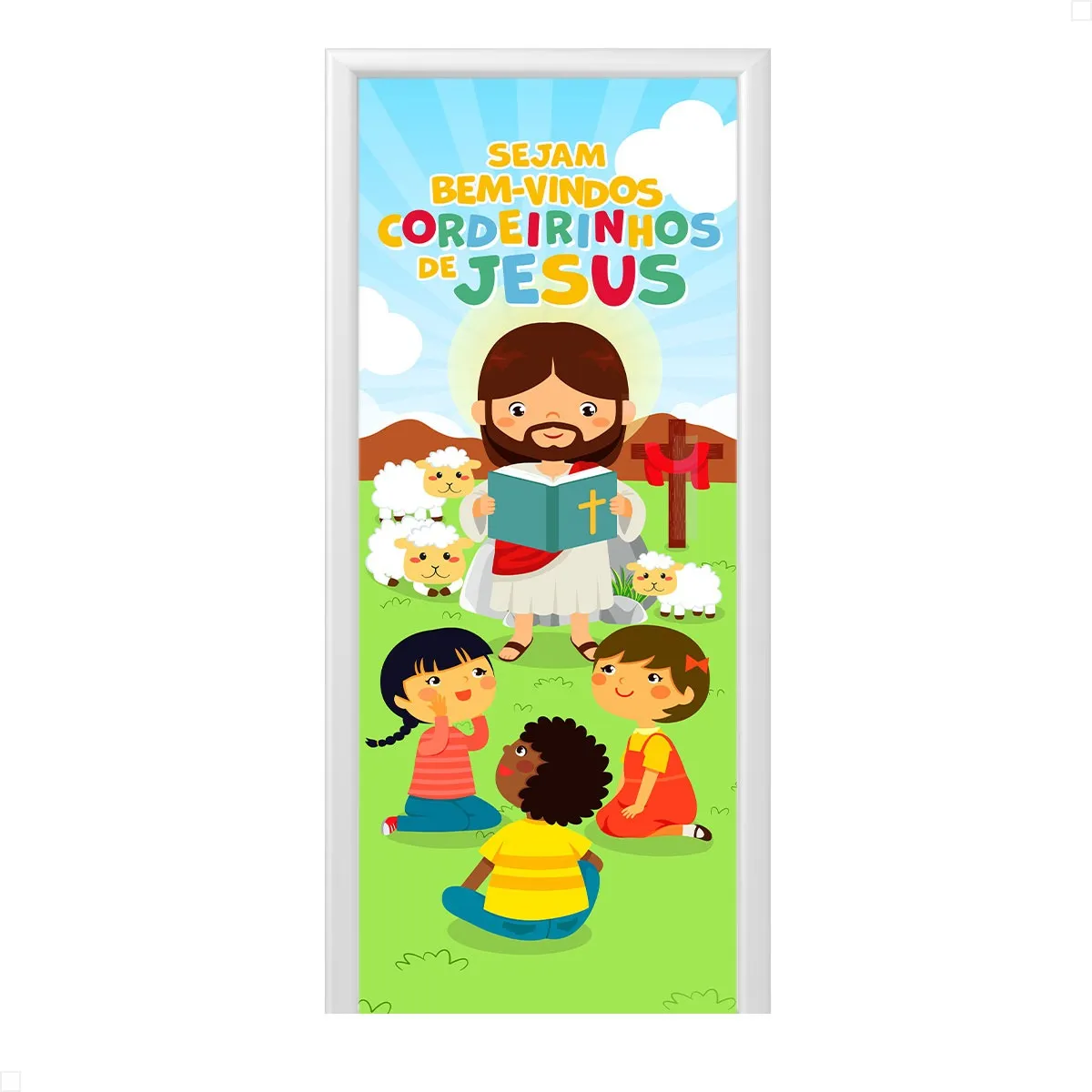 Capa De Porta Diversos Decoração Sublimado Tecido 1,00x2,10m 2