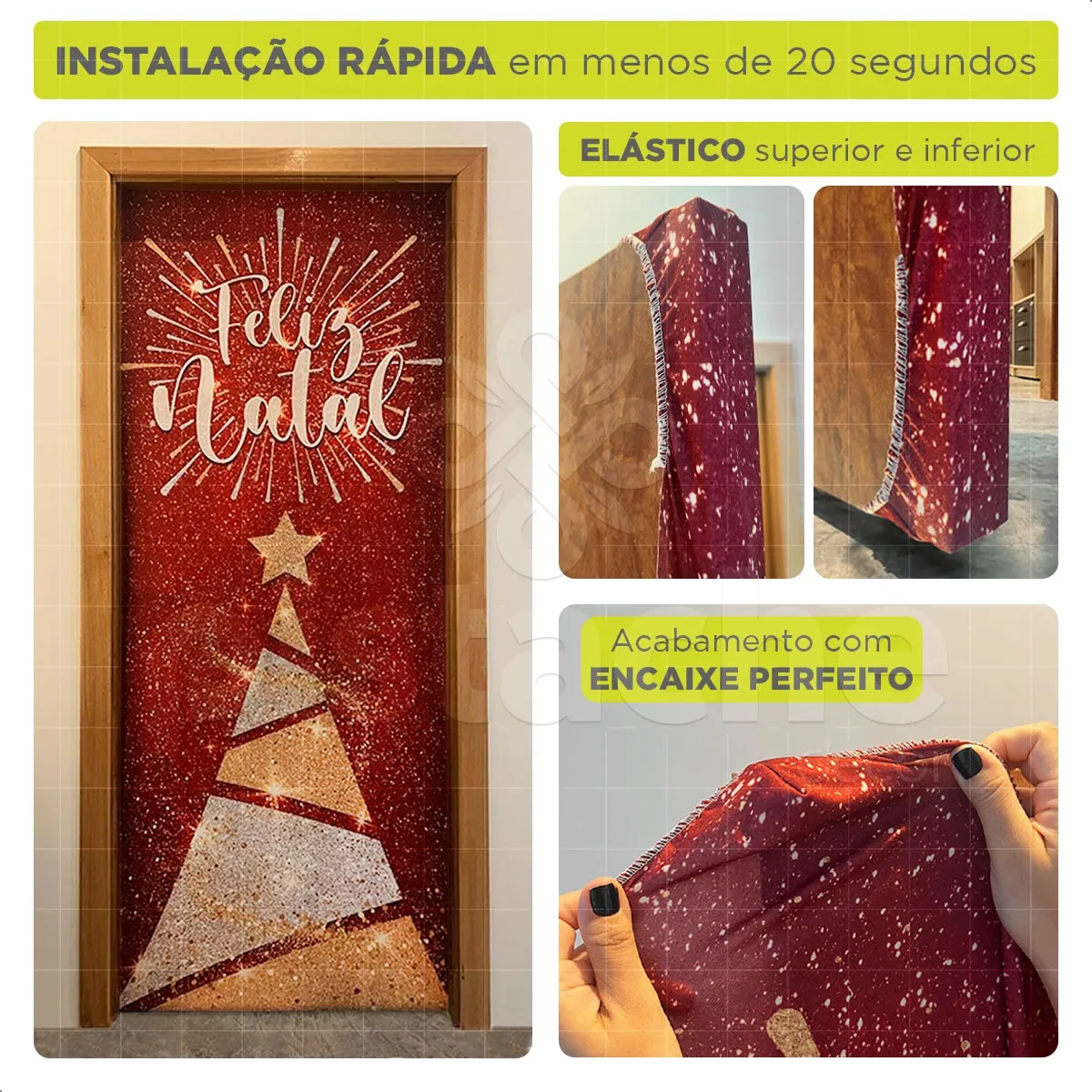 Capa De Porta Diversos Decoração Sublimado Tecido 1,00x2,10m 1