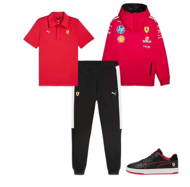 Combo 4 peças Scuderia Ferrari Team Completa 1