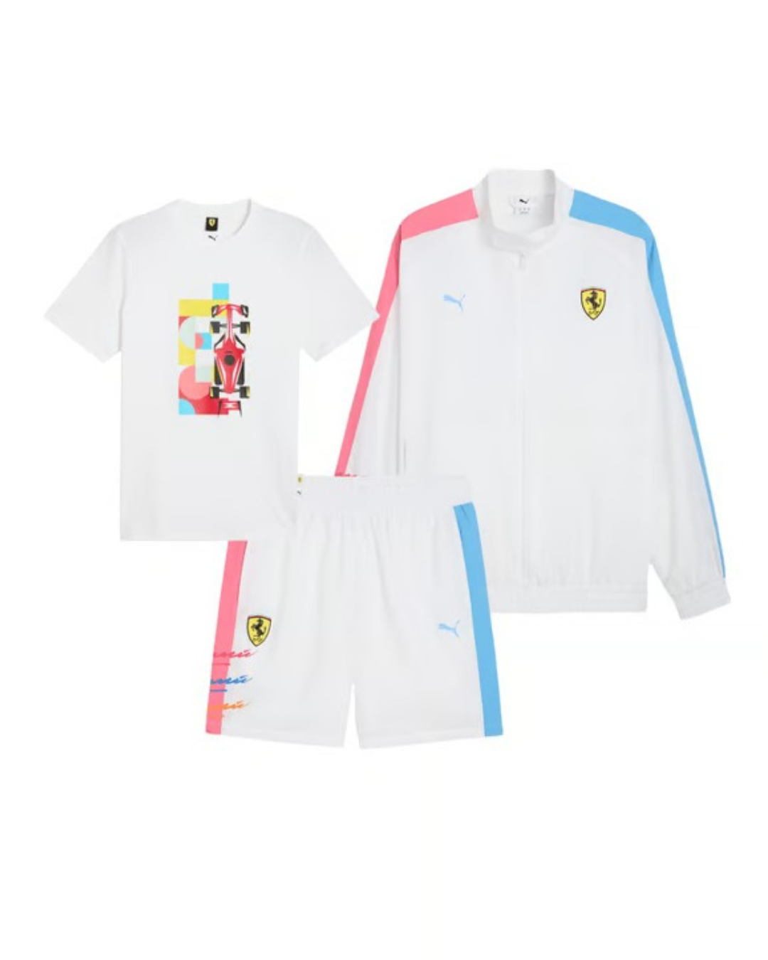 Combo 3 peças Kit Completo Scuderia Ferrari Team 1