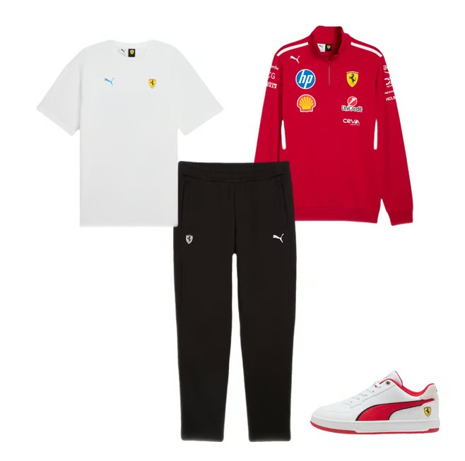 Combo 4 peças Scuderia Ferrari Team Completa 1