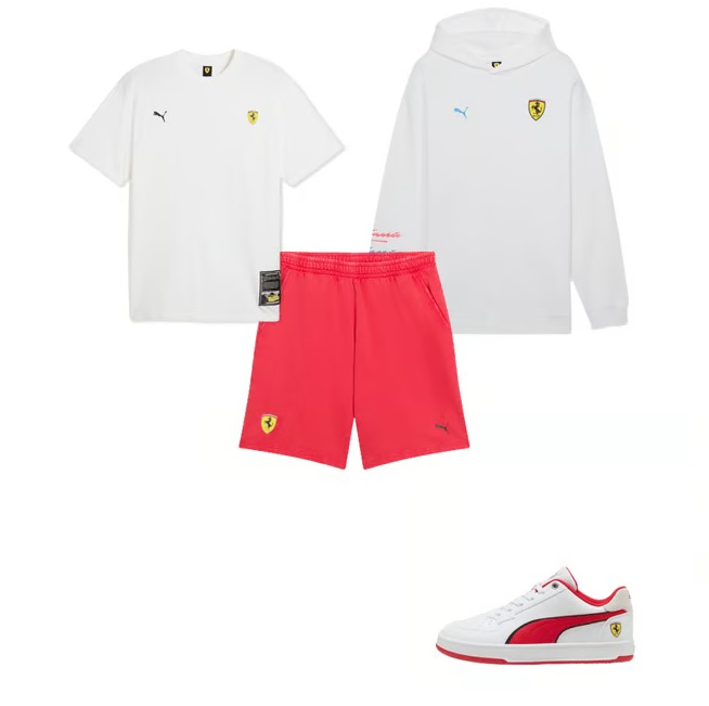 Combo 4 peças Scuderia Ferrari Team Completa 1