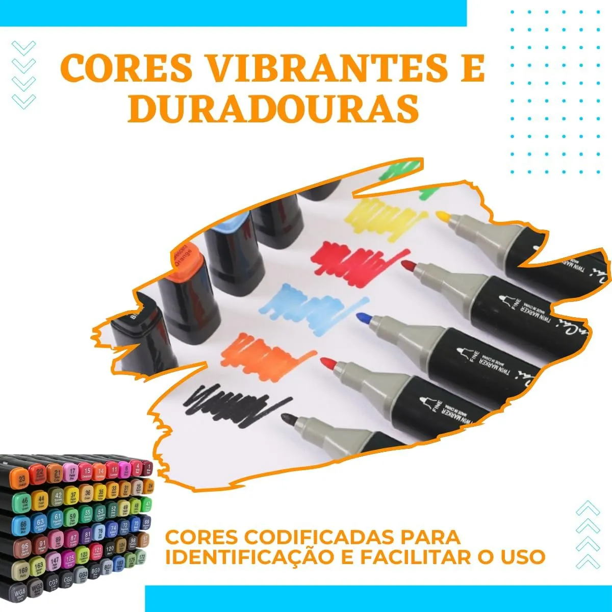 Kit Completo Bobbie Goods Premium - Livro Capa Dura + 120 Canetas Touch Dupla Ponta + Bolsa Organizadora 7