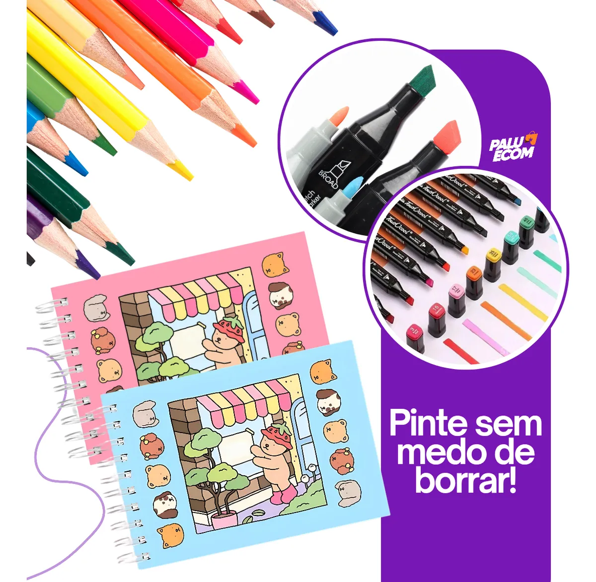 Livro de Colorir Bobbie Goods Original Capa Dura - 50 Páginas de Pura Fofura 2