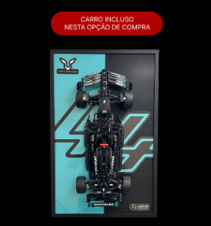 Mercedes AMG W14 F1 com Quadro de Acrílico 1
