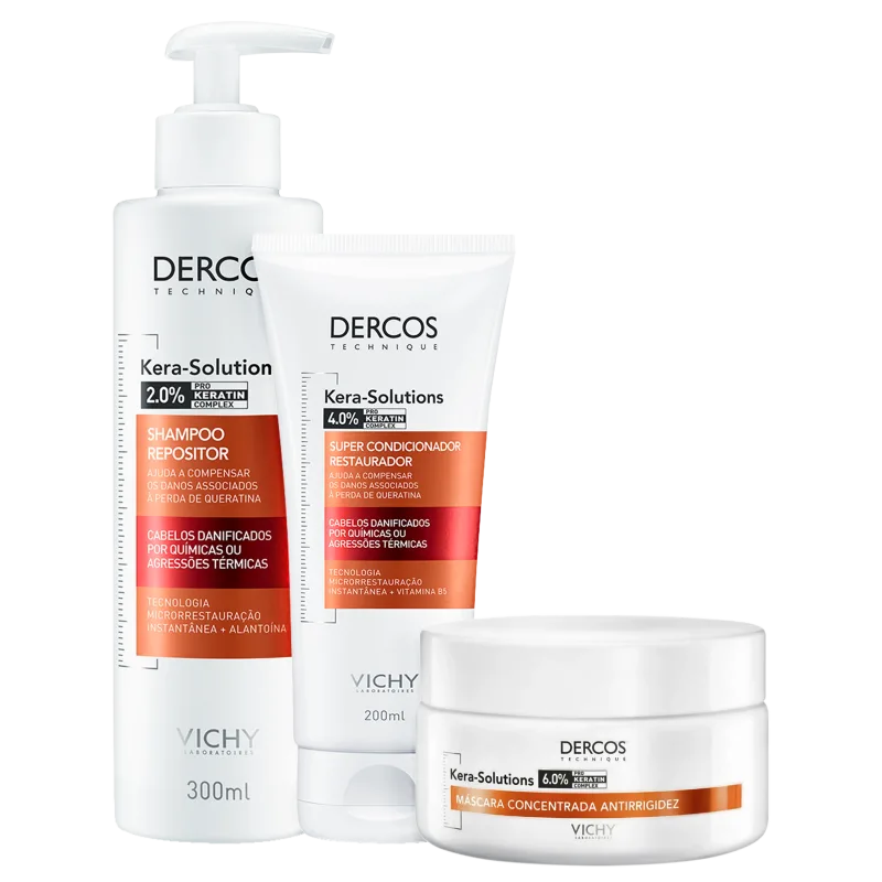 Kit Dercos Kera-Solutions Super (3 Produtos) 1