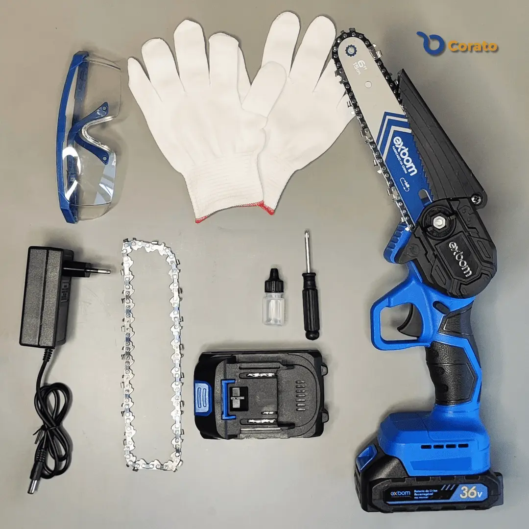 đ„KIT ATACADO COM 10 Motosserra ElĂ©trica a Bateria + BRINDES + FRETE GRĂTIS 3