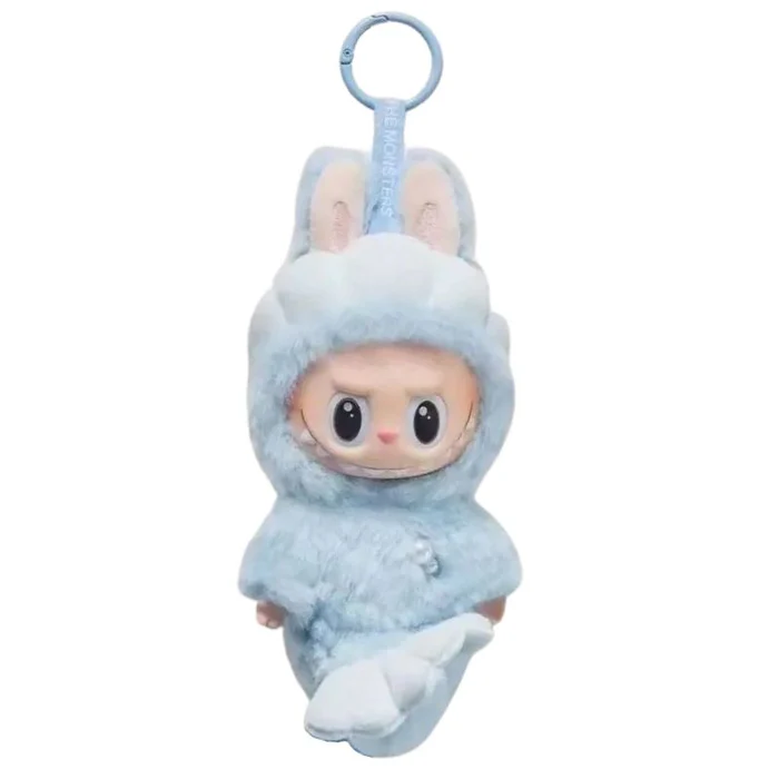 Boneco Labubu Merlin Sereia Azul Colecionável 1