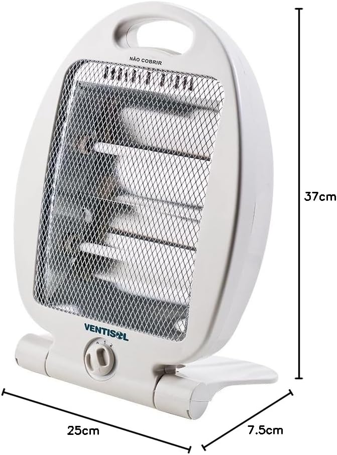 Aquecedor Doméstico Quartzo, Branco, 127v, Ventisol 2
