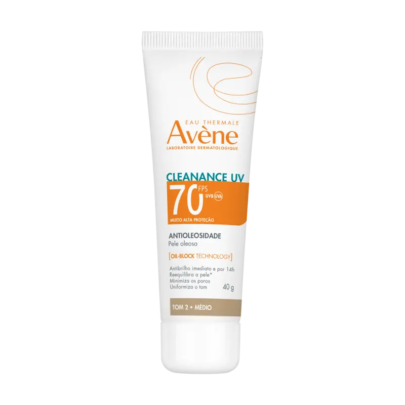 Proteção solar – Pele sensível Cleanance UV FPS 70 Tom 2 – Médio 1