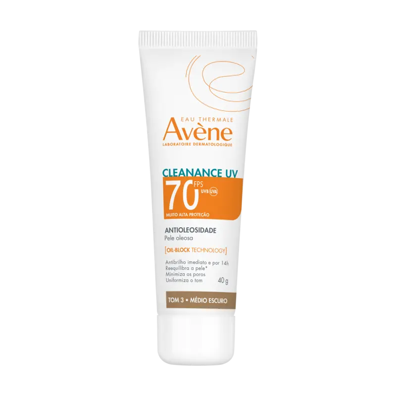 Proteção solar – Pele sensível Cleanance UV FPS70 Tom 3 – Médio escuro 1