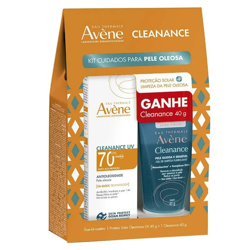 Cleanance Kit - Protetor Solar + Gel de Limpeza Facial Kit 1