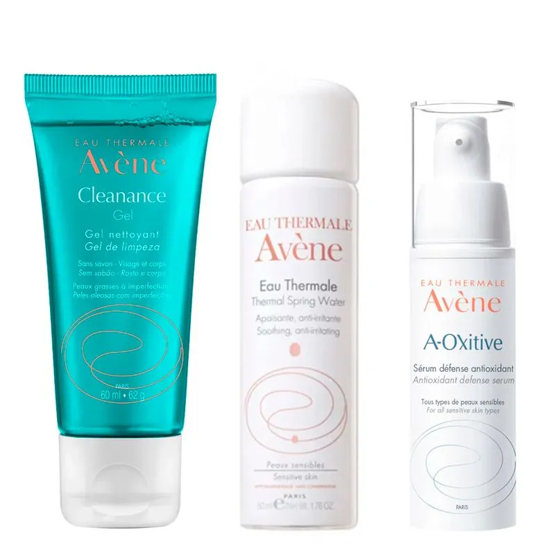 Kit - Sérum Facial + Água Termal + Gel de Limpeza Kit 1