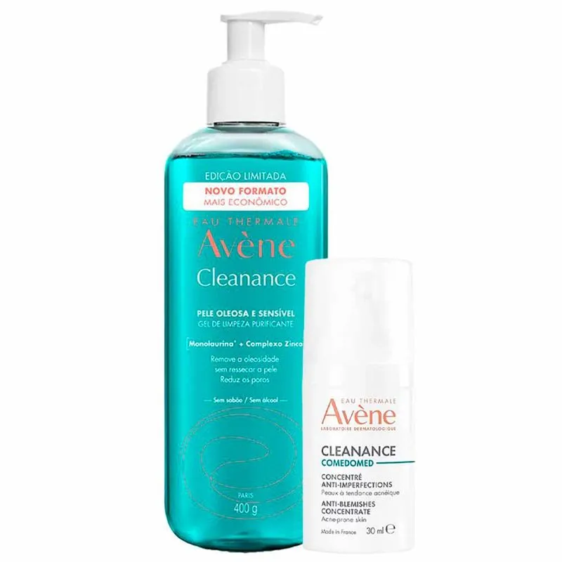 Cleanance Kit - Sérum Corretor + Gel de Limpeza Facial para Peles Oleosas a Acneicas Kit 1
