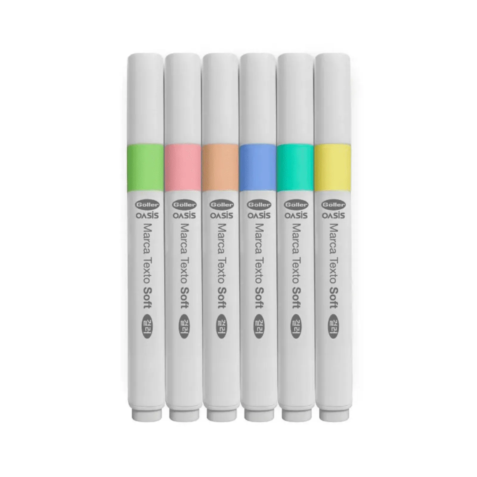 MARCADOR DE TEXTO SOFT TEND CONJ 6 UNDS OASIS - Goller 1