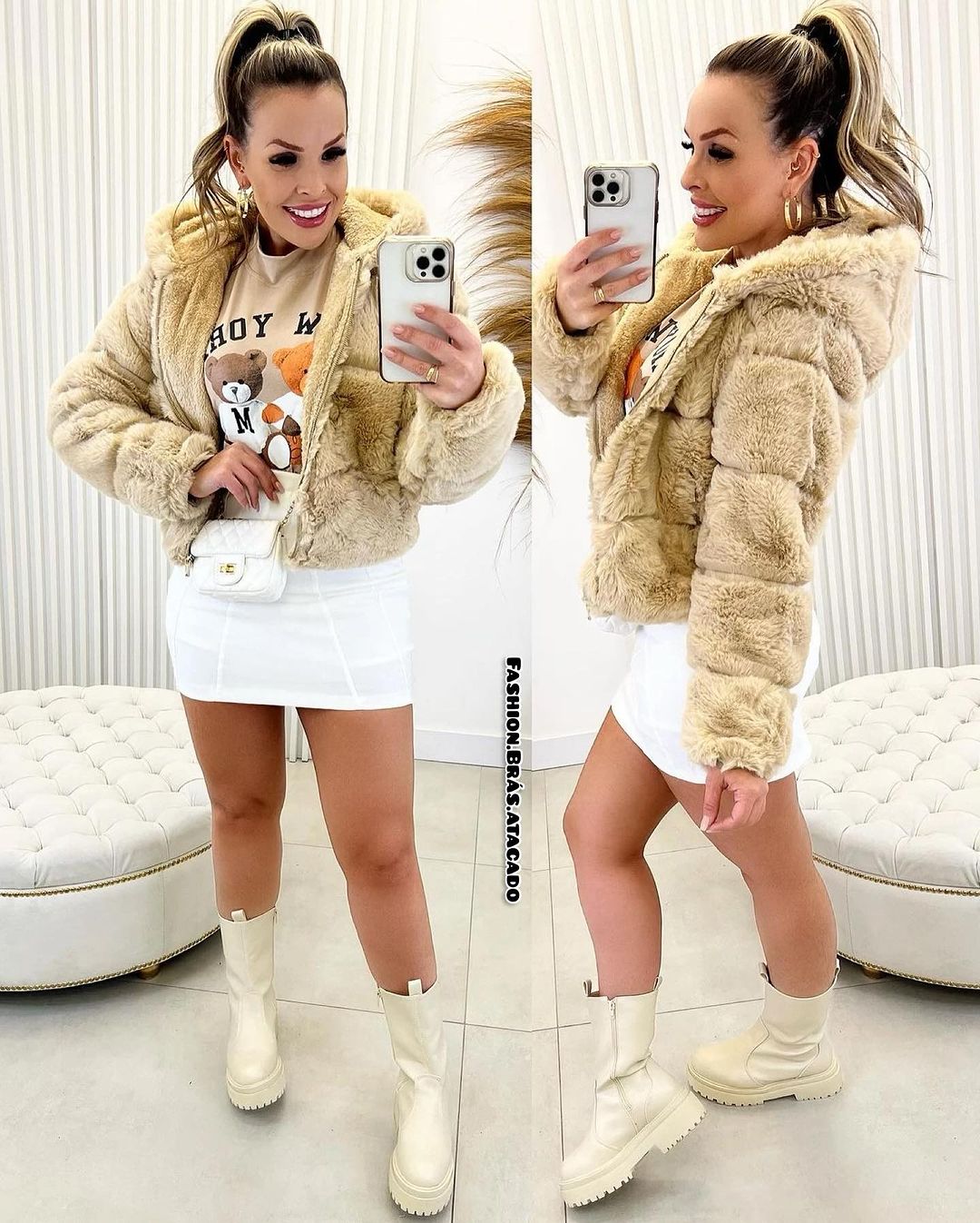 JAQUETA PUFFER PELUCIADA 2