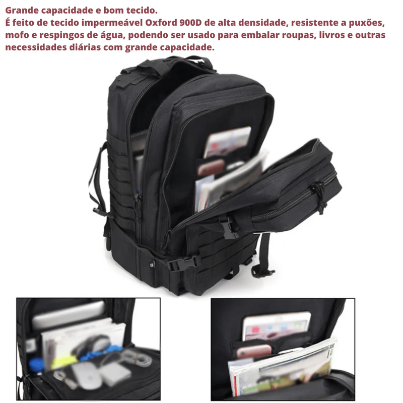 Bolsa Tática – Mochila Tática Militar 40L ( FRETE GRÁTIS ) 7