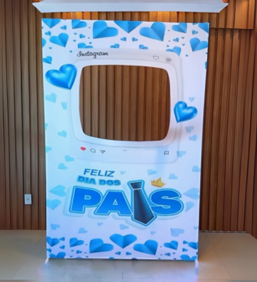 Estrutura mais painel Retangular Interativo Vazado – Dia dos Pais |  8