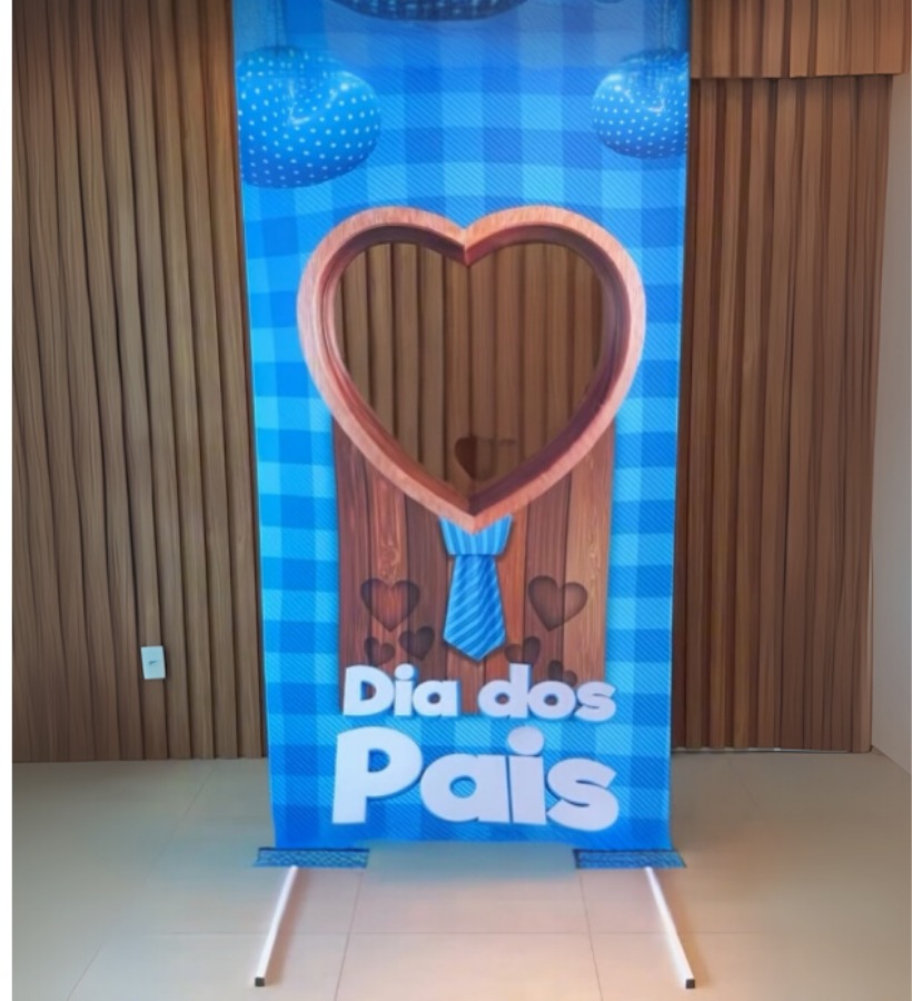 Estrutura mais painel Retangular Interativo Vazado – Dia dos Pais |  9