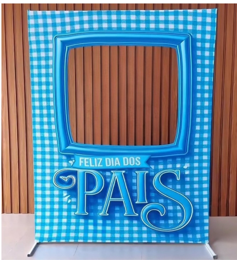 Estrutura mais painel Retangular Interativo Vazado – Dia dos Pais |  12