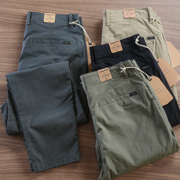 Calça Reta Masculina em Sarja - Kit 4 Unidades 2