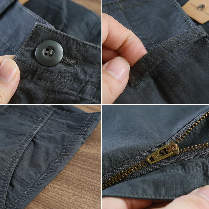 Calça Reta Masculina em Sarja - Kit 4 Unidades 3