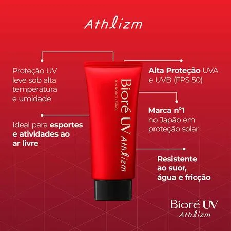 Protetor Solar Bioré - UV Athlizm Essence FPS 50 70g 3