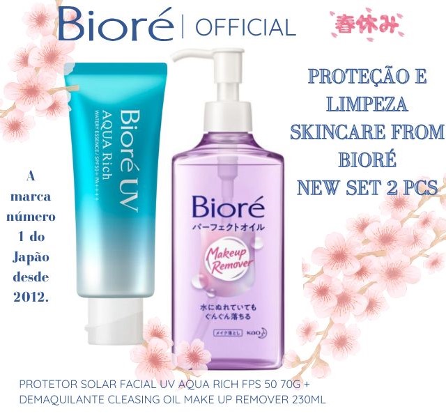 Limited Set 2pcs Proteção e Limpeza Skincare Bioré Promotional 1