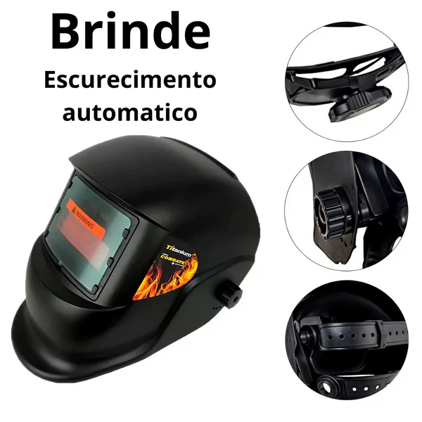 Máquina de Solda Laser Portátil Multiprocesso 150A Proteção Térmica + BRINDE 5