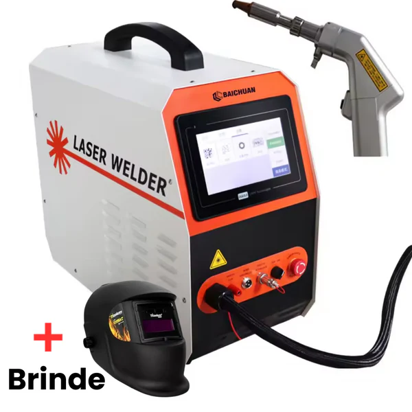 Máquina de Solda Laser Portátil Multiprocesso 150A Proteção Térmica + BRINDE 1