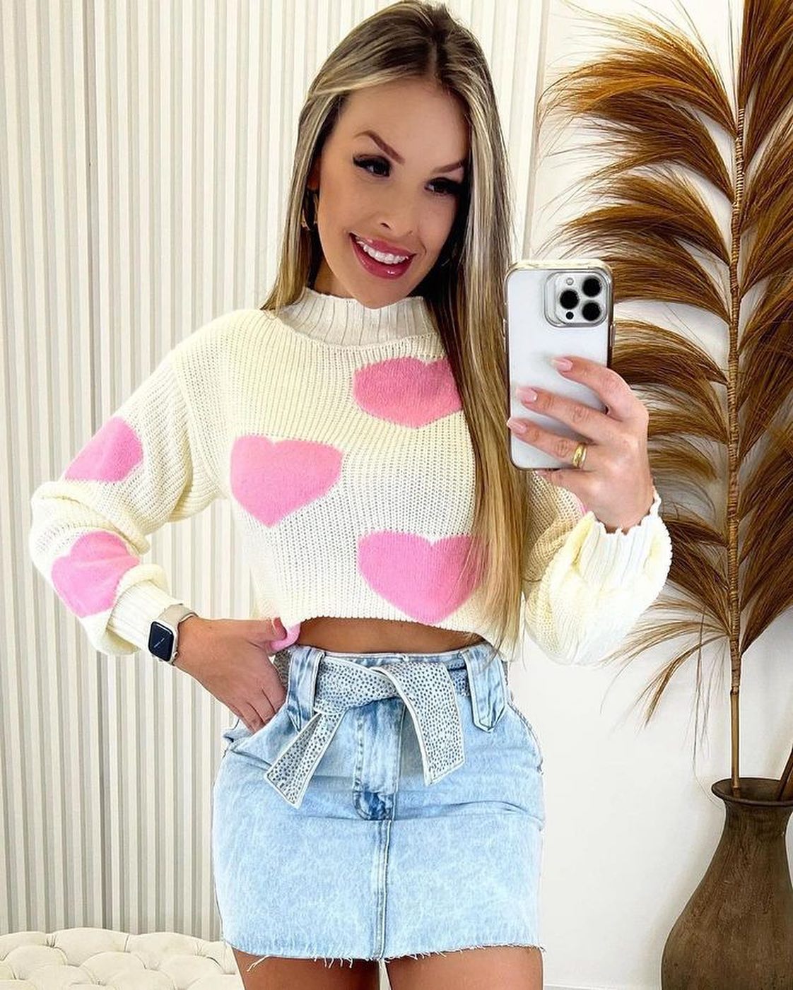 BLUSA TRICÔ CORAÇÃO ❤️  1