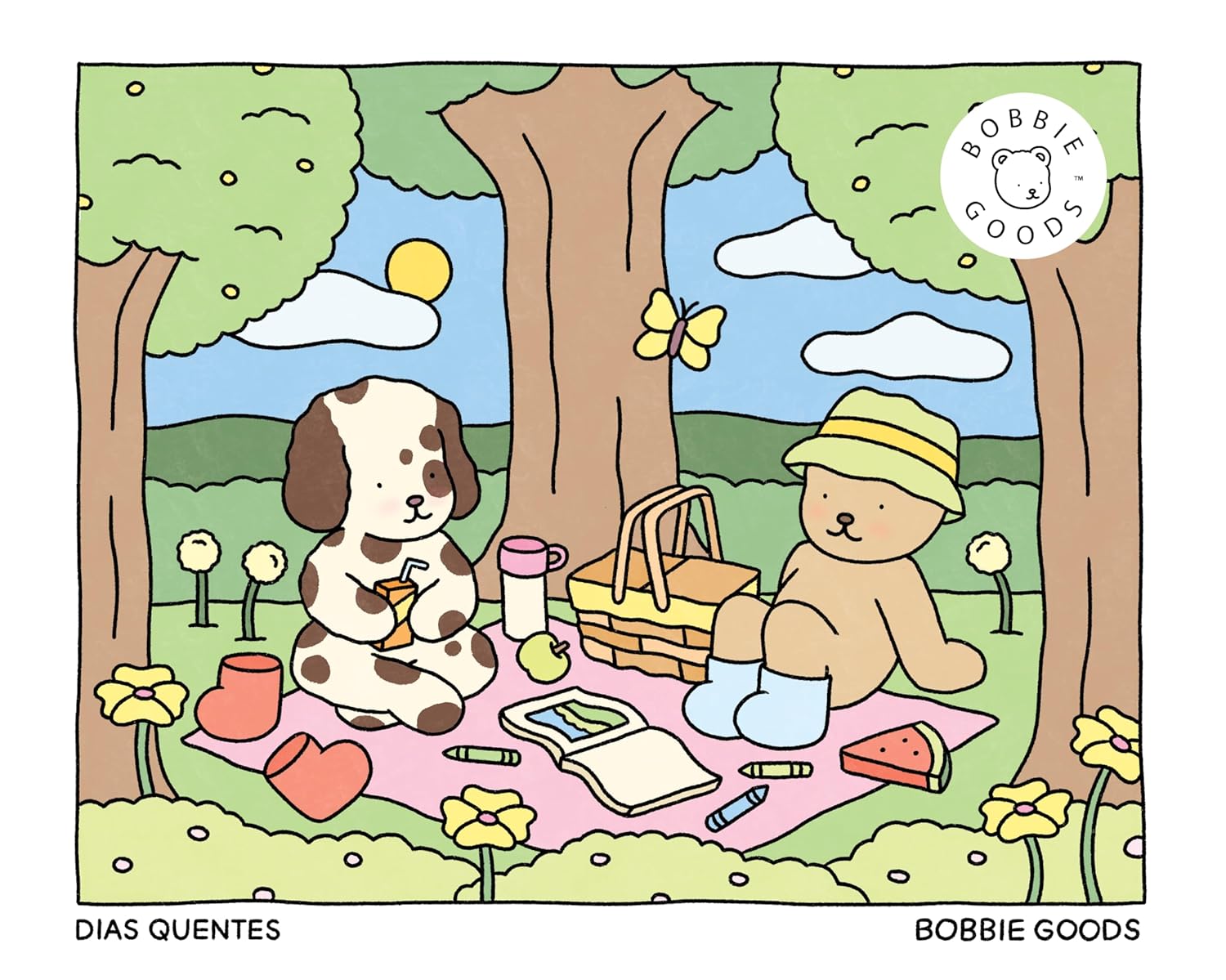 Dias quentes (Spring Summer) – Livro de colorir oficial Bobbie Goods 3