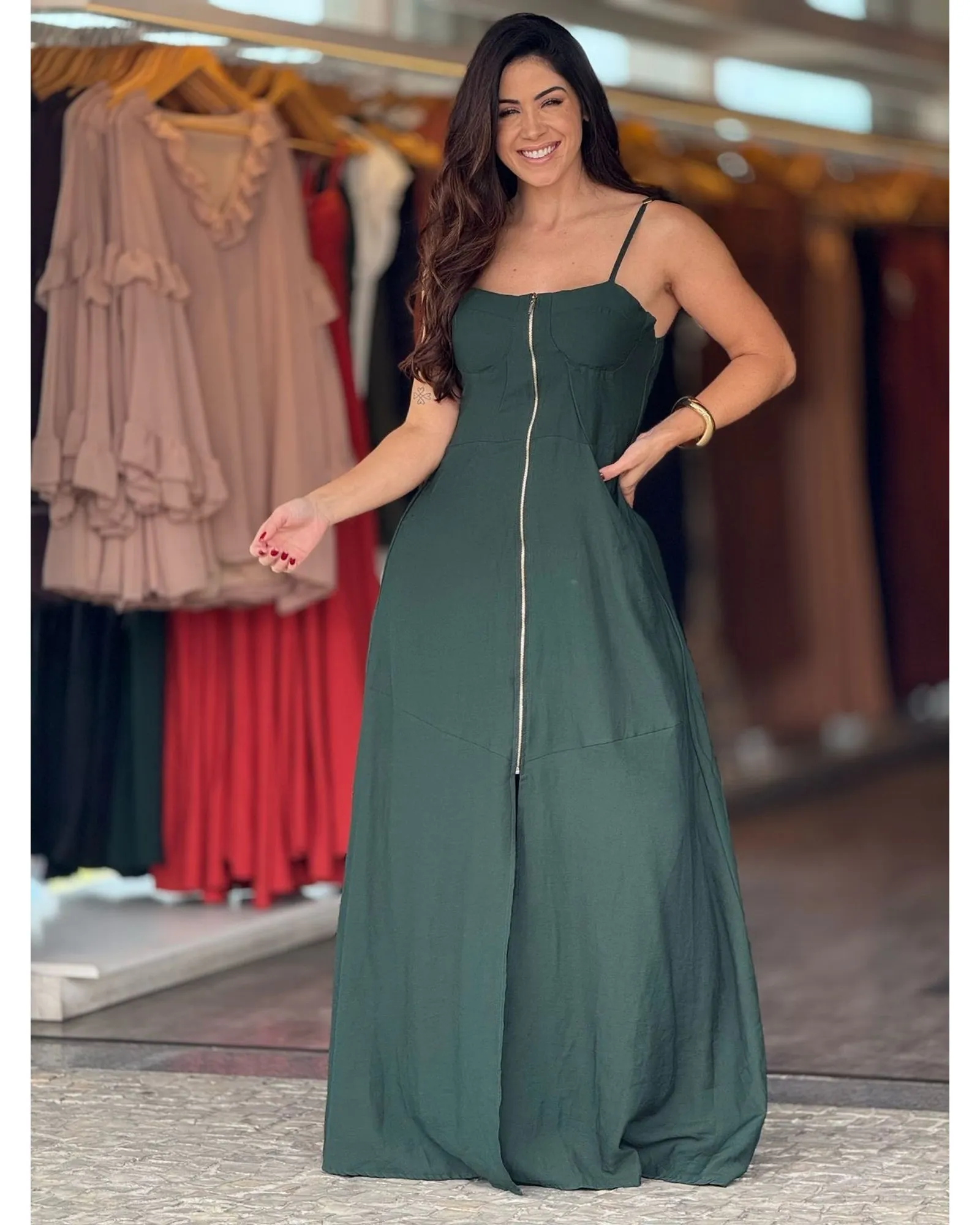 Vestido Longo Zíper Bia 1