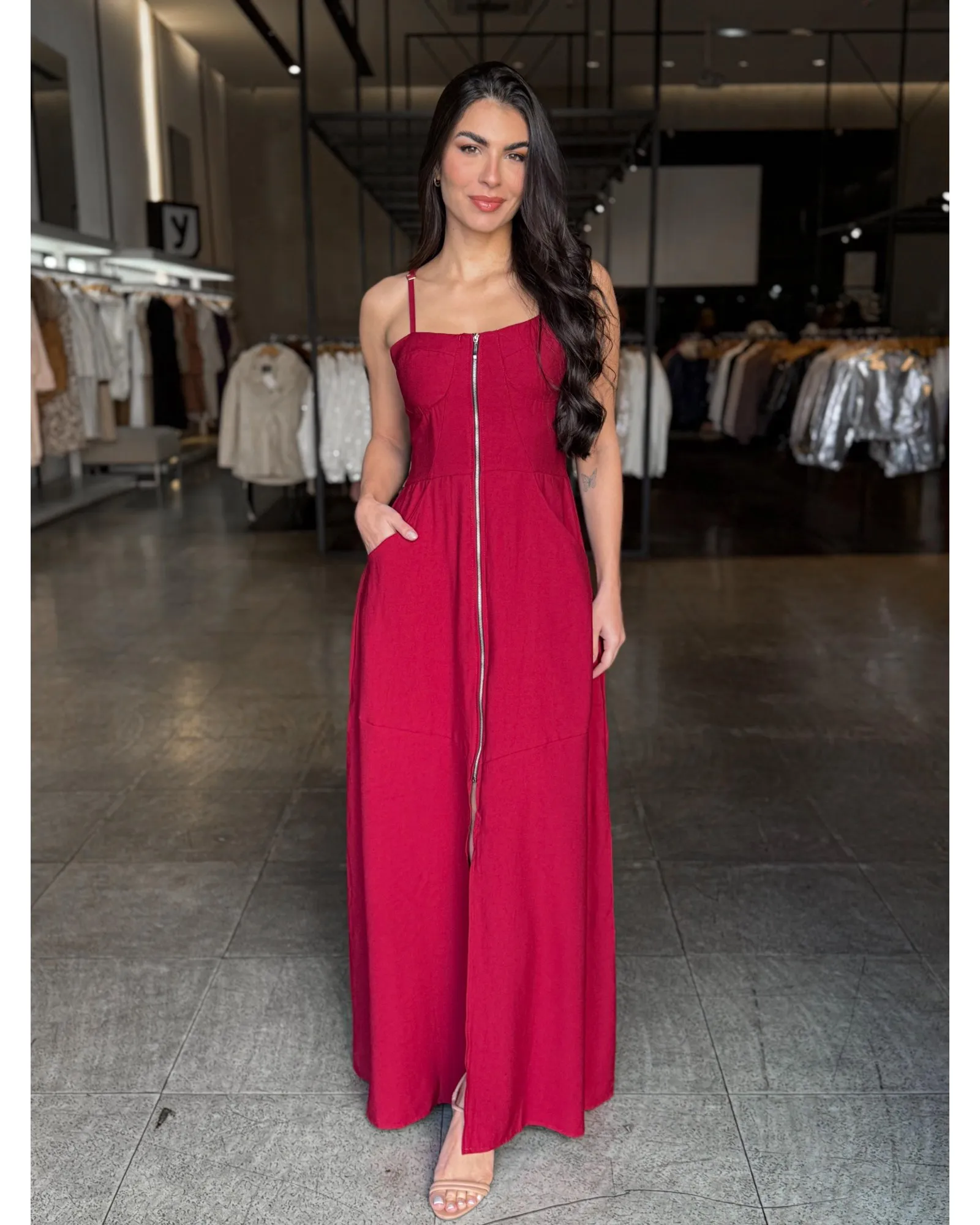 Vestido Longo Zíper Bia 3
