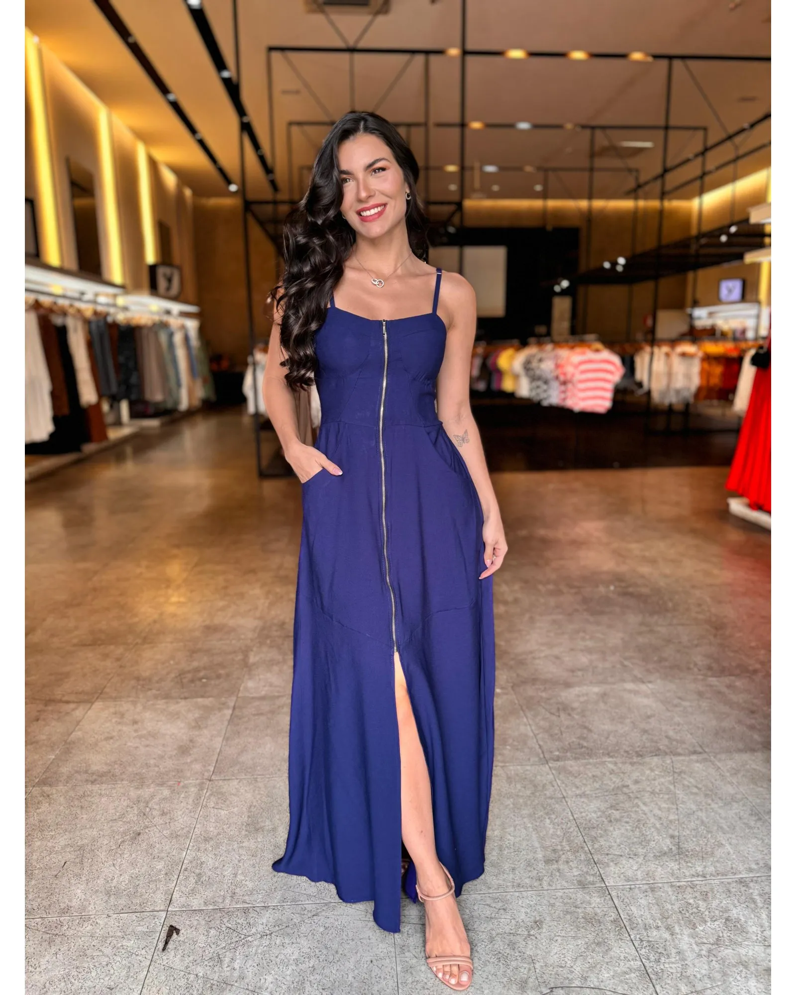 Vestido Longo Zíper Bia 4