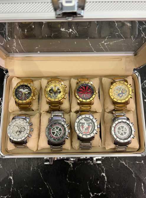 MALETA COM 8 RELÓGIOS 2