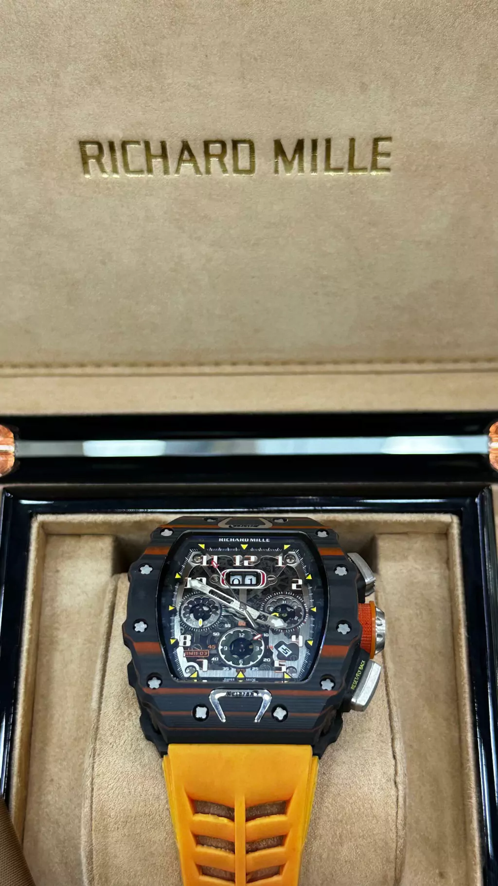 RICHARD MILLE RM 11-03 FLYBACK CHRONOGRAPH MCLAREN ORANGE CARBON 1