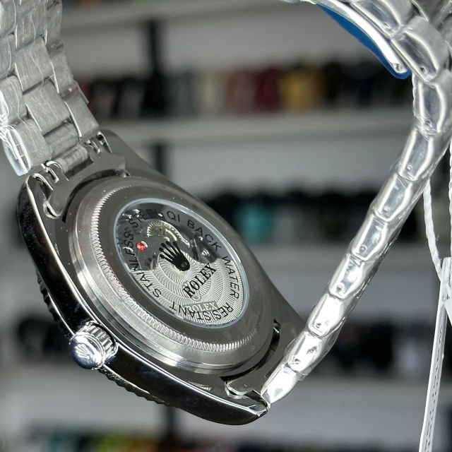 ROLEX DATEJUST VIDRO PRESIDENTE (PRATA/VERDE) 3