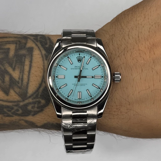 ROLEX OYSTER (PRATA/TIFFANY) 1