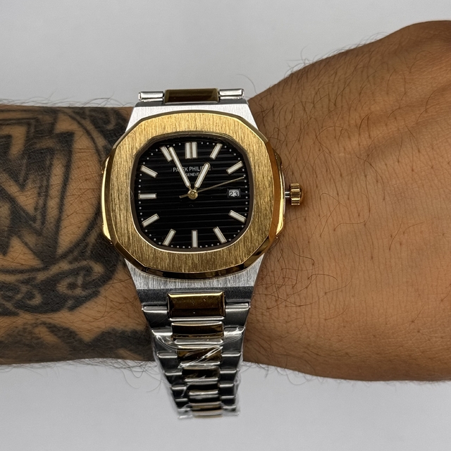 PATEK PHILIPPE NAUT AÇO (MISTO/PRETO) 1