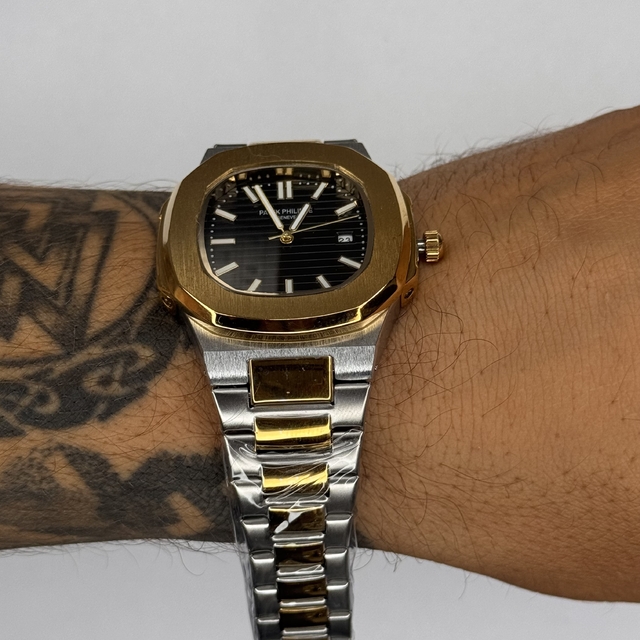 PATEK PHILIPPE NAUT AÇO (MISTO/PRETO) 2