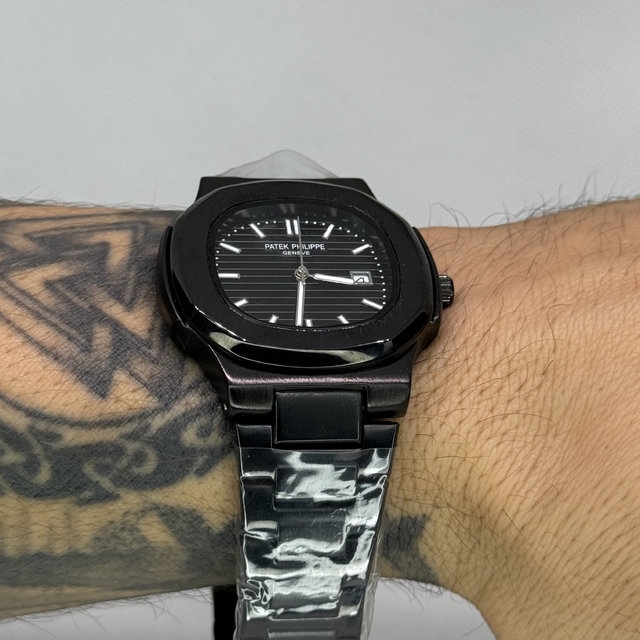 PATEK PHILIPPE NAUT AÇO (PRETO) 2