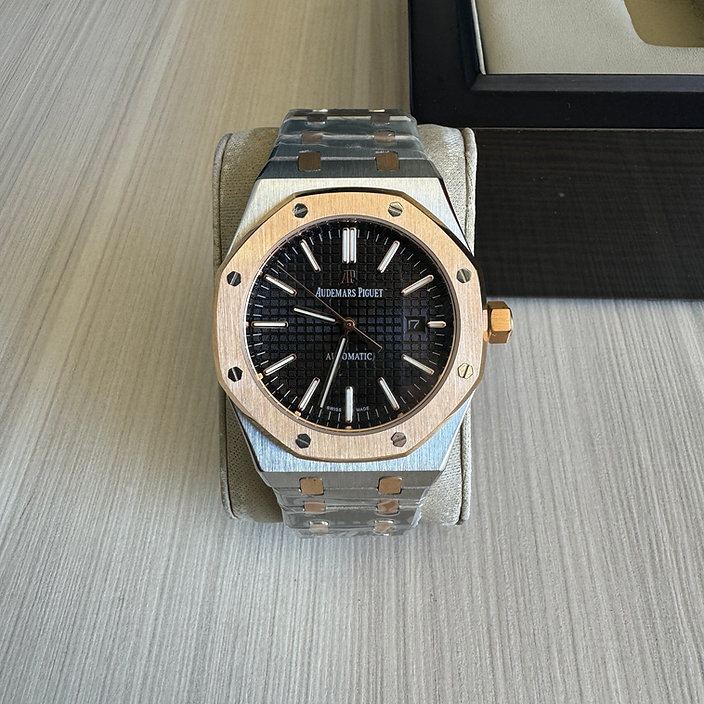 AUDEMARS PIGUET ROYAL OAK PRATA ROSE 41MM 1