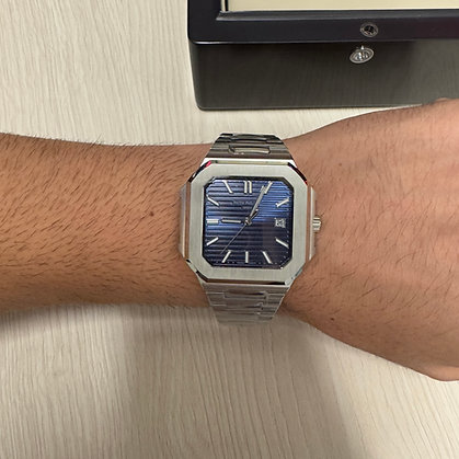PATEK PHILIPPE CUBITUS PRATA AZUL 45MM 2