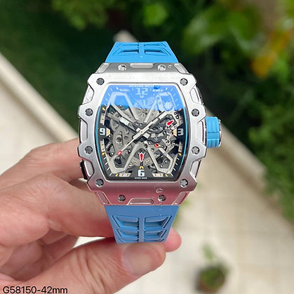 RICHARD MILLE PRATA AZUL 47MM 1