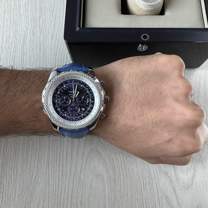 BREITLING BENTLEY PRATA AZUL 46MM 2