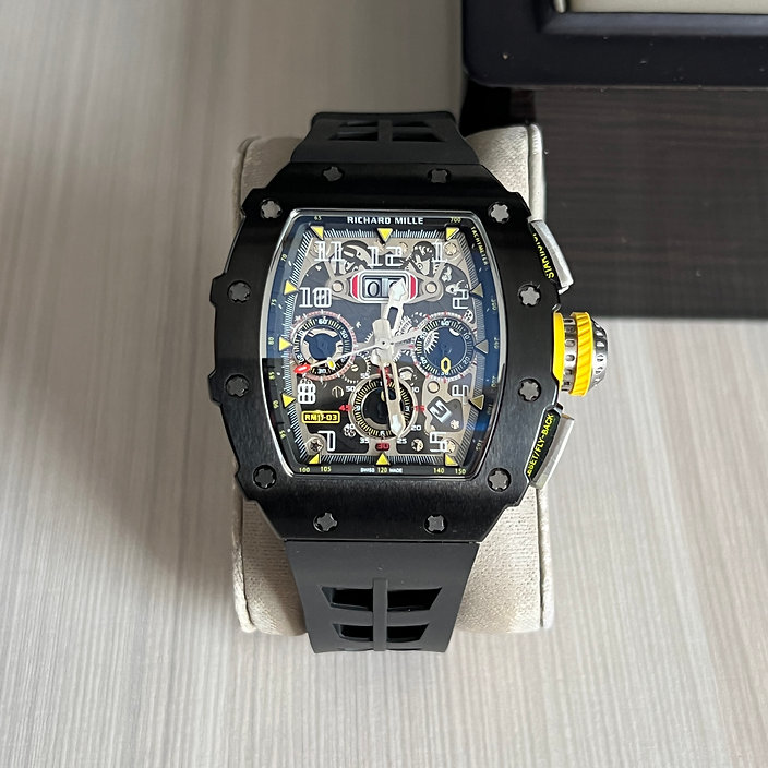 RICHARD MILLE PRETO AMARELO 47MM 1